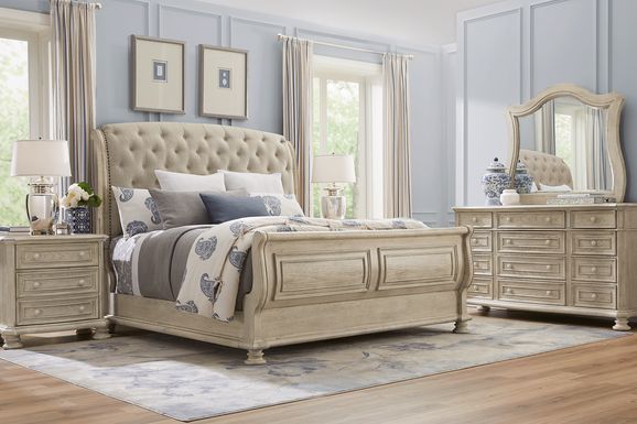 Armitage Off-White 5 Pc Queen Upholstered Bedroom