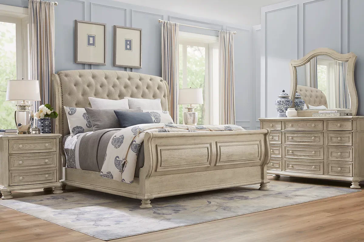 Off white queen bedroom shop set