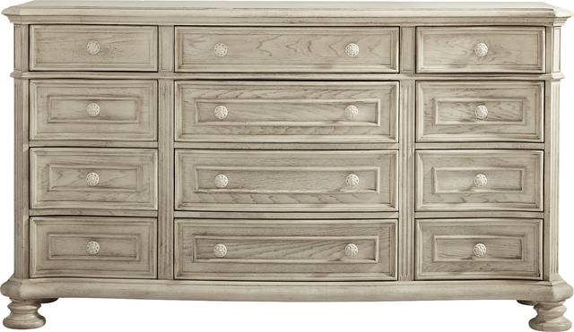 Armitage Off-White 7 Pc King Upholstered Bedroom - Thumbnail - Image 6
