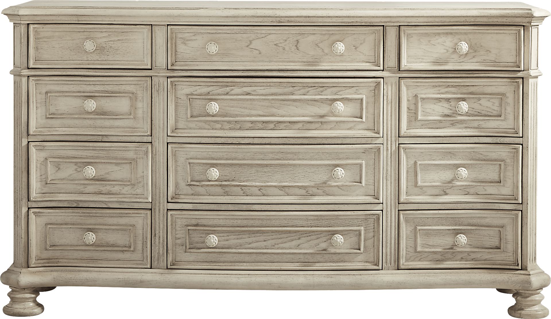 Armitage Off-White 5 Pc Queen Upholstered Bedroom - Image 6