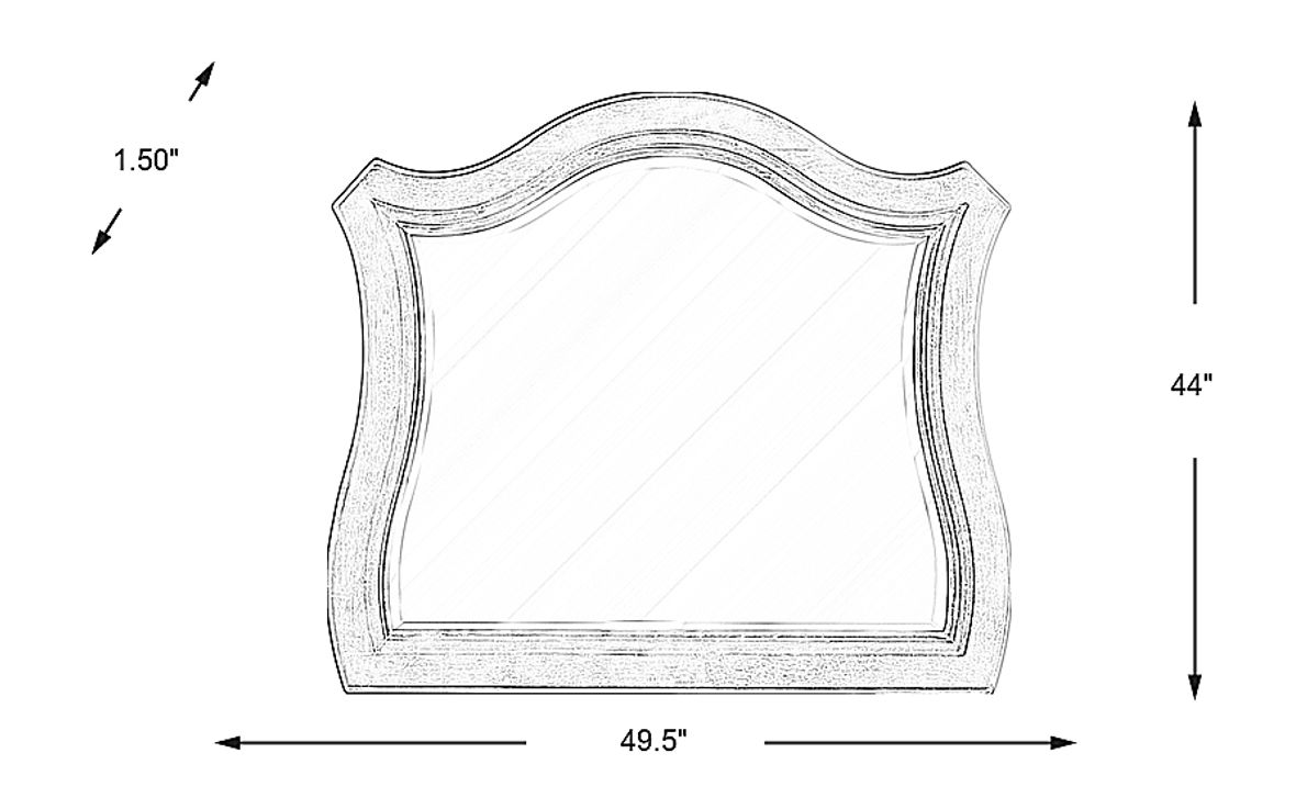 Armitage Off-White Mirror
