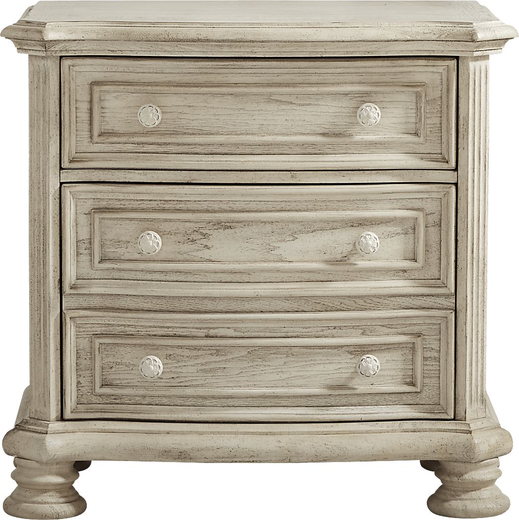 Armitage 7 Pc Off-White Light Wood,White Queen Bedroom Set With Dresser ...