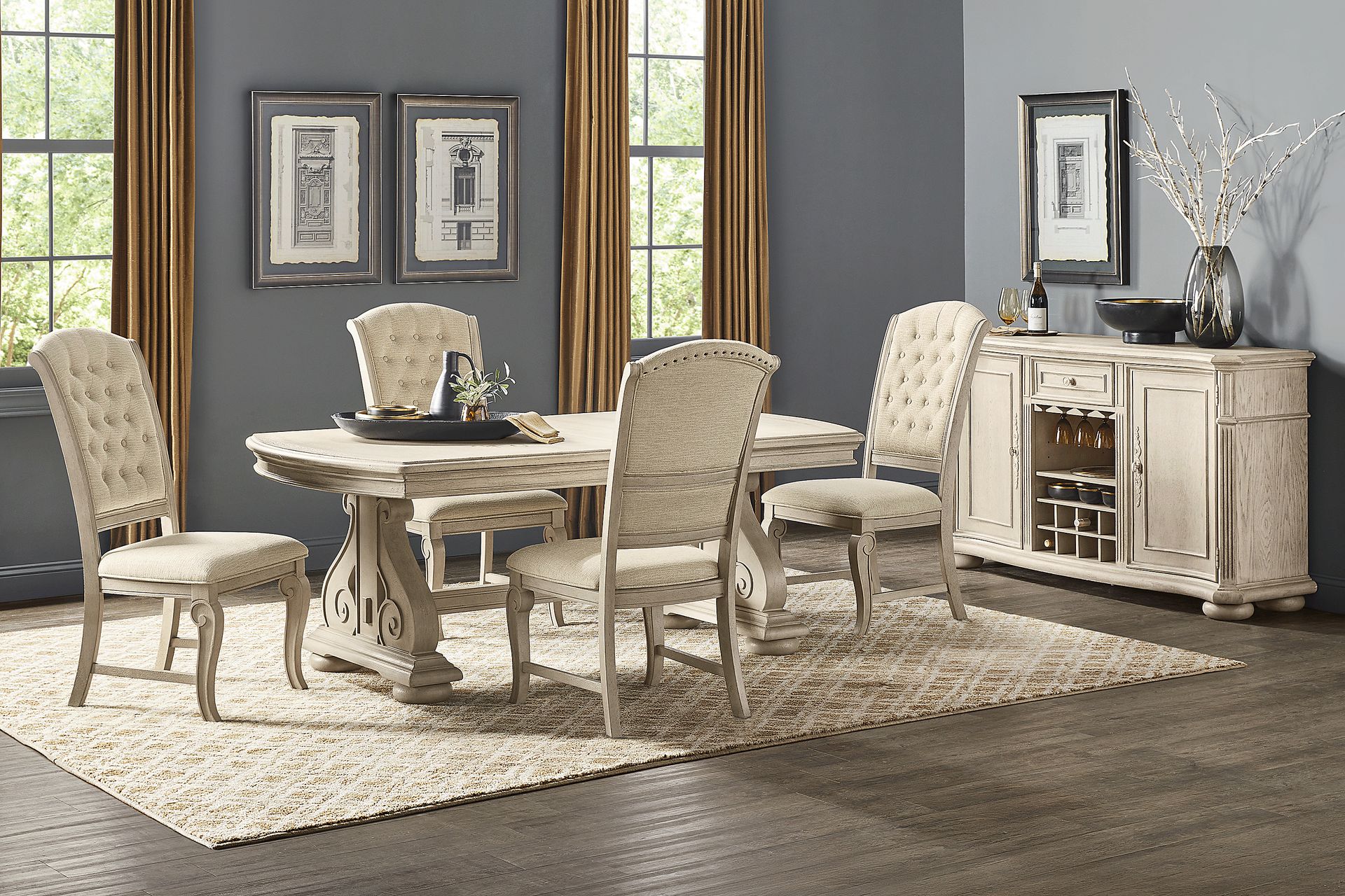 Armitage White 5 Pc Dining Room - Image 1