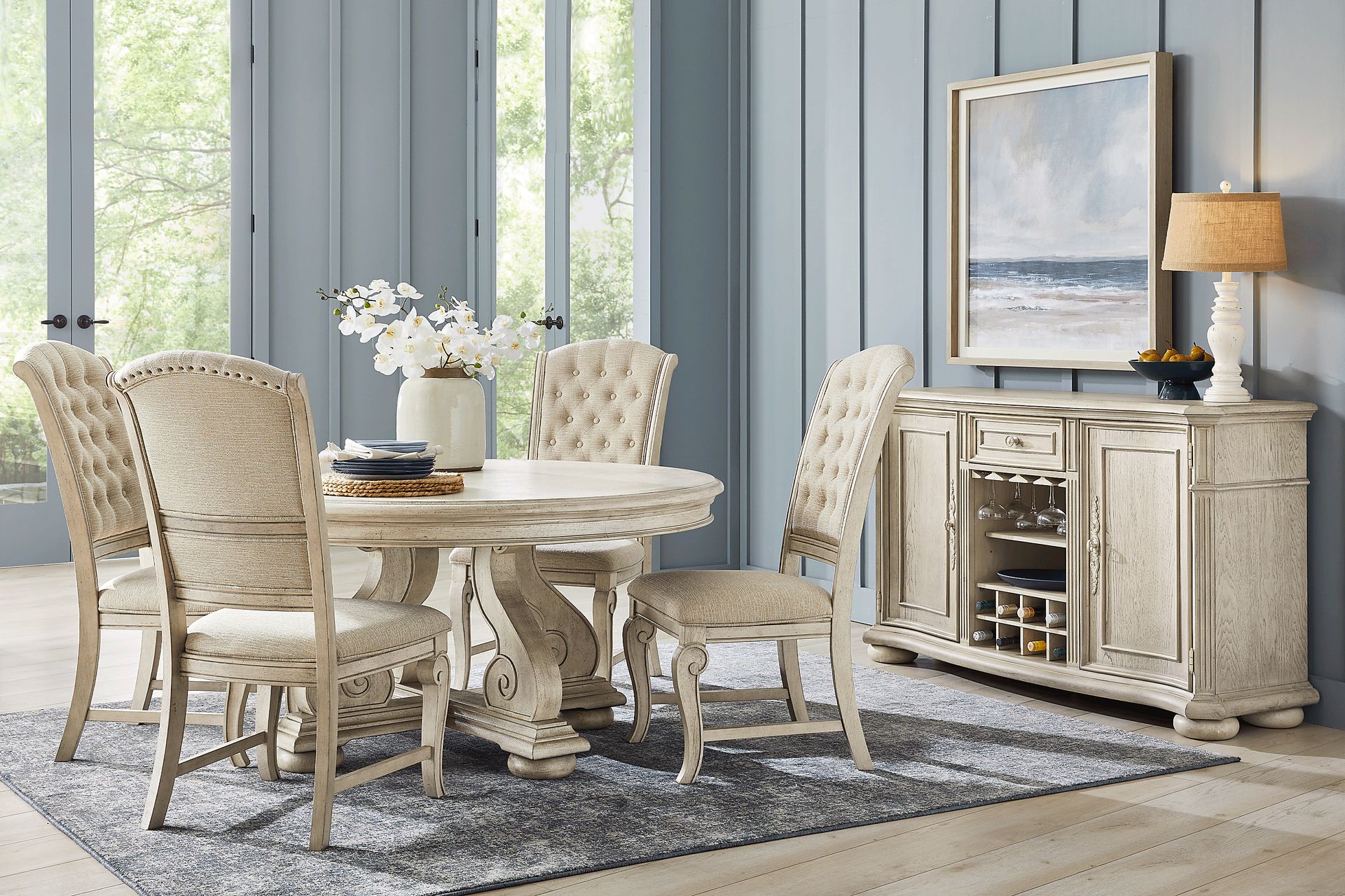 Armitage White Round Dining Table - Image 2