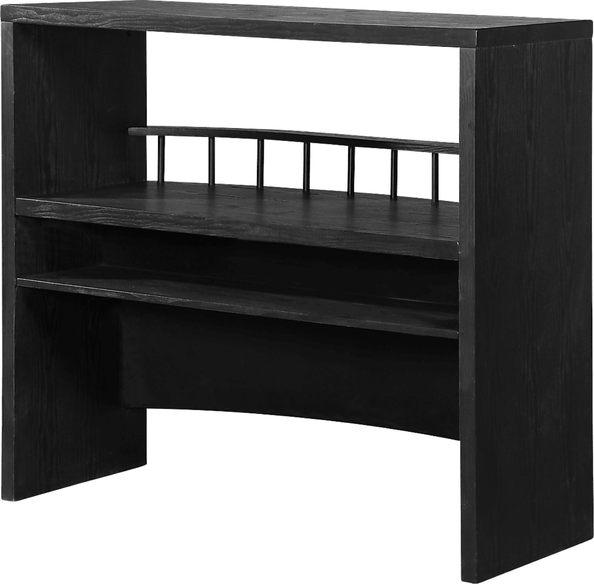 Armon Black Bar With Wine Rack - Image 3
