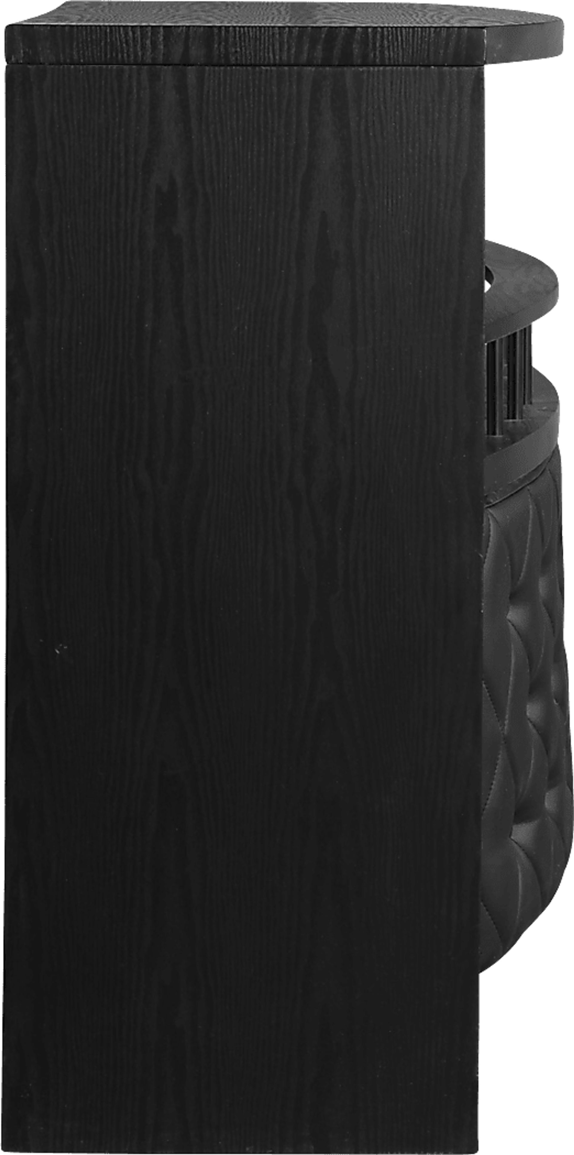 Armon Black Bar With Wine Rack - Image 4