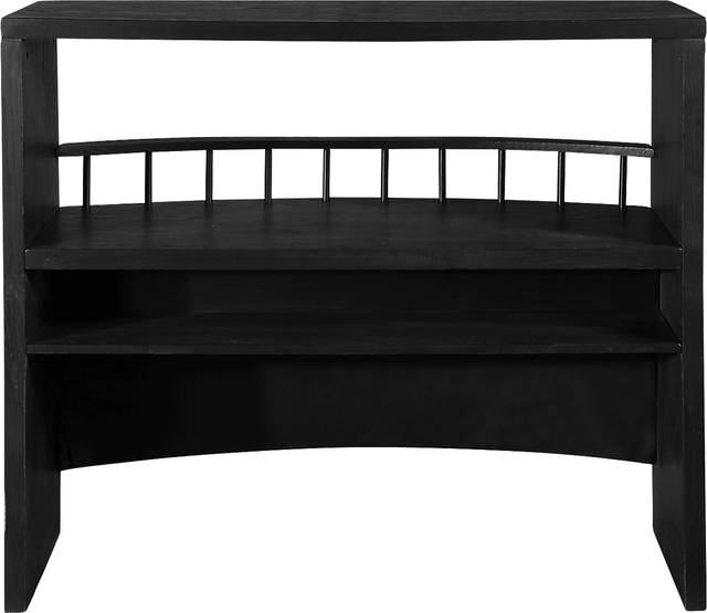 Armon Black Bar With Wine Rack - Thumbnail - Image 5