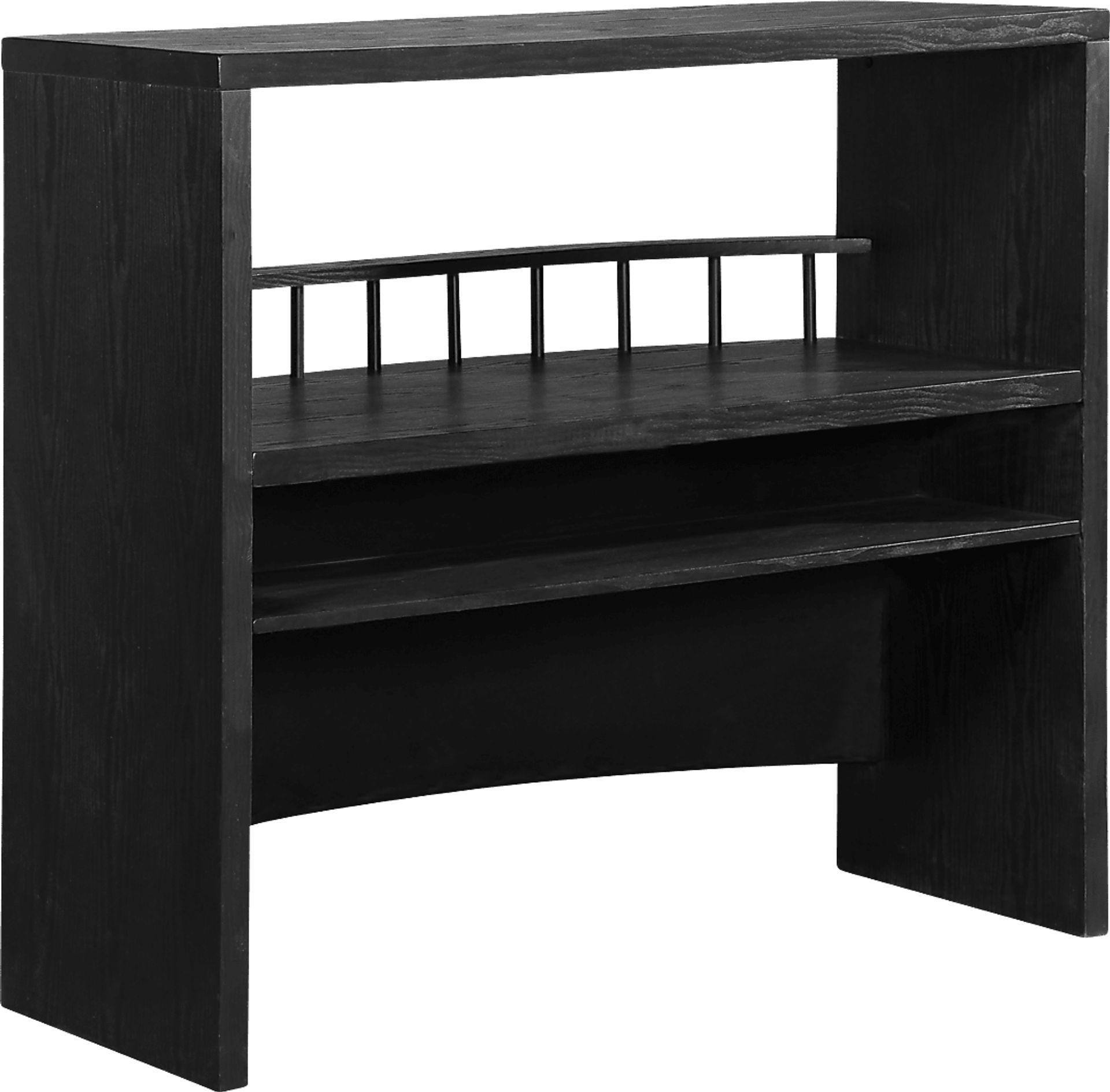 Armon Black Bar With Wine Rack - Image 1