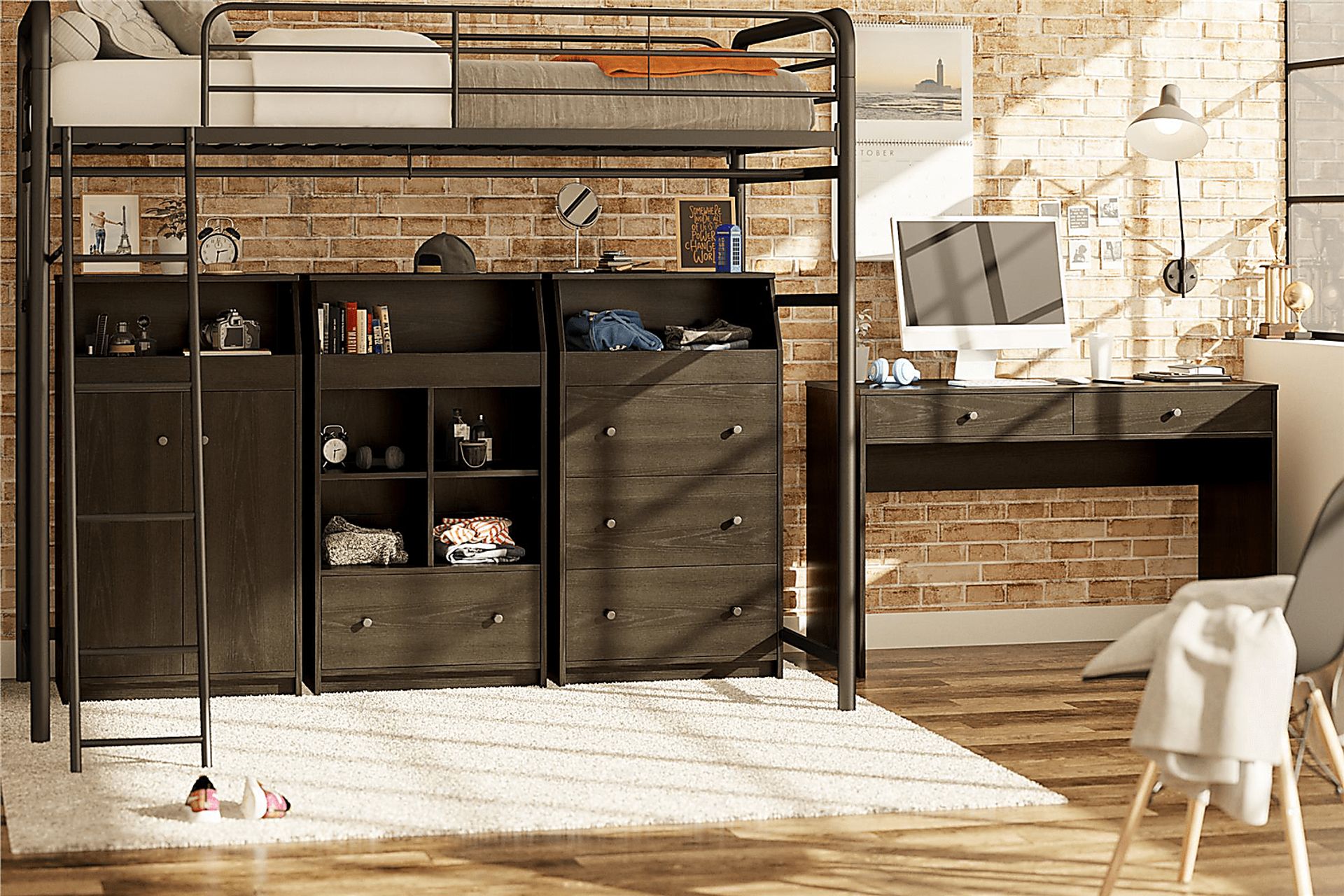 Armorel Black Desk - Image 3