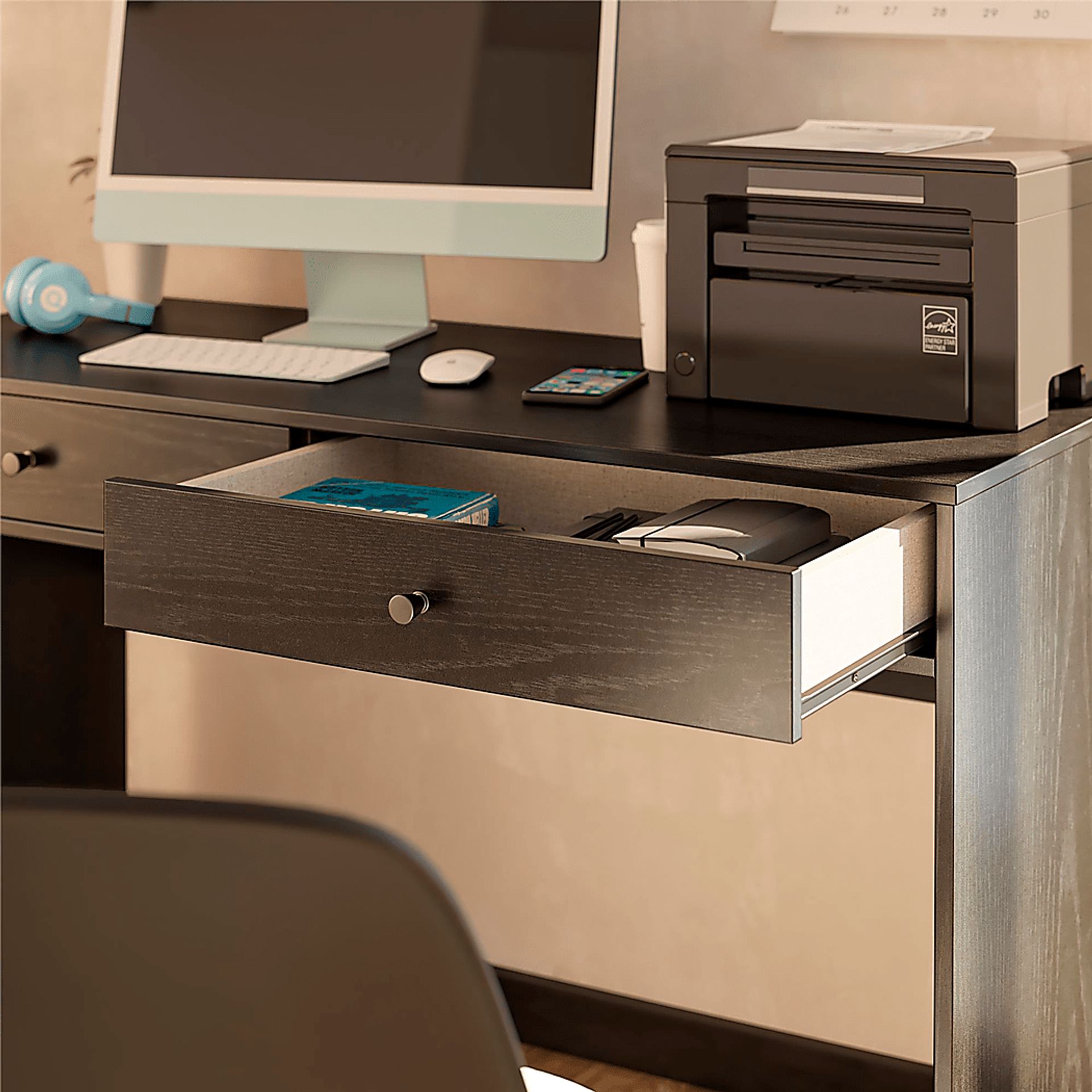 Armorel Black Desk - Image 6