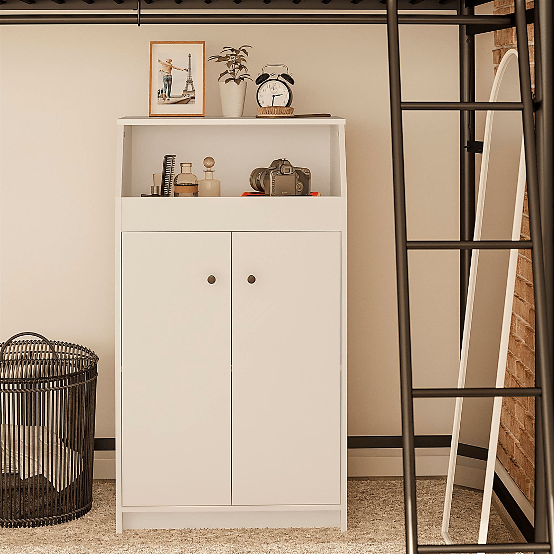 Armorel White Accent Cabinet - Image 3