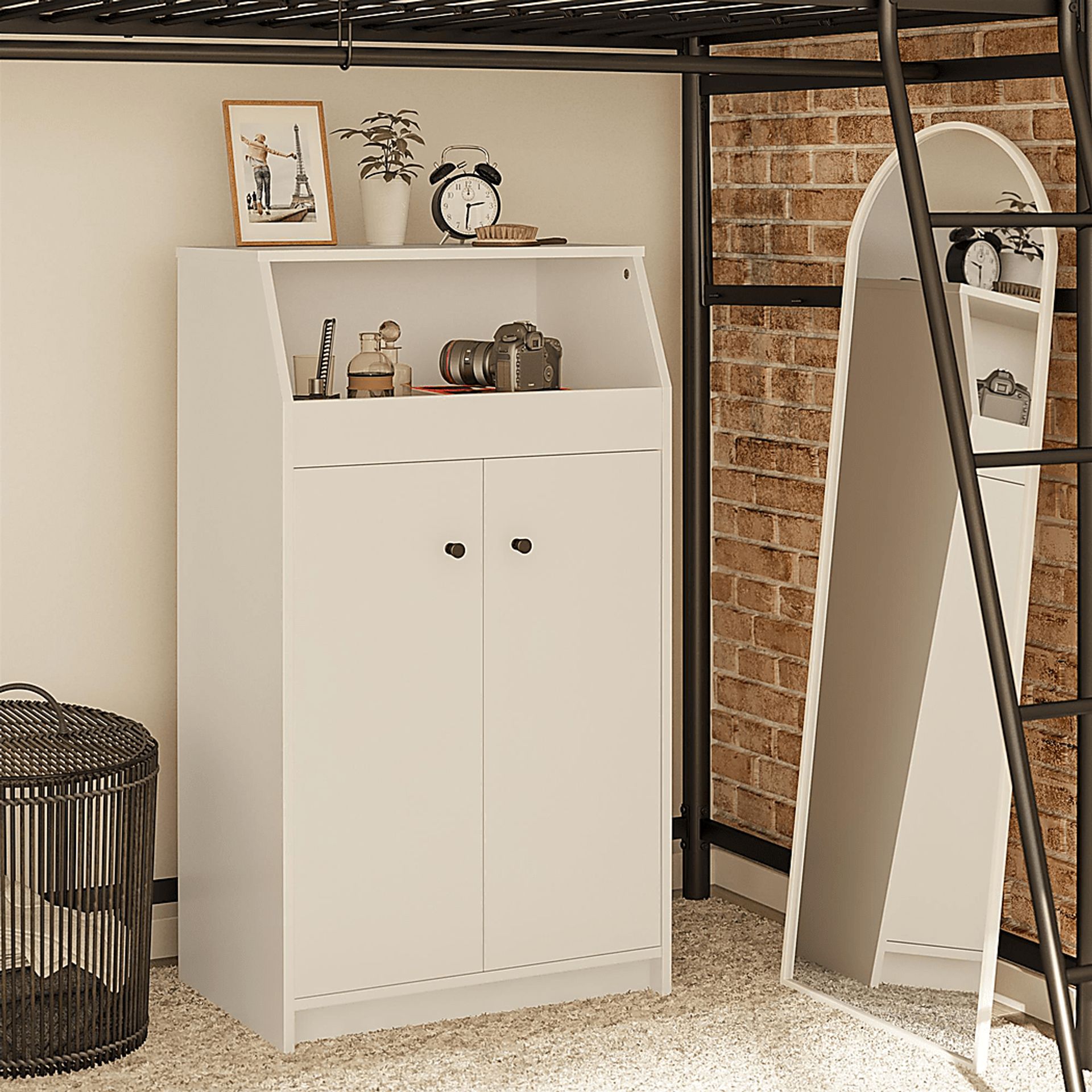 Armorel White Accent Cabinet - Image 4
