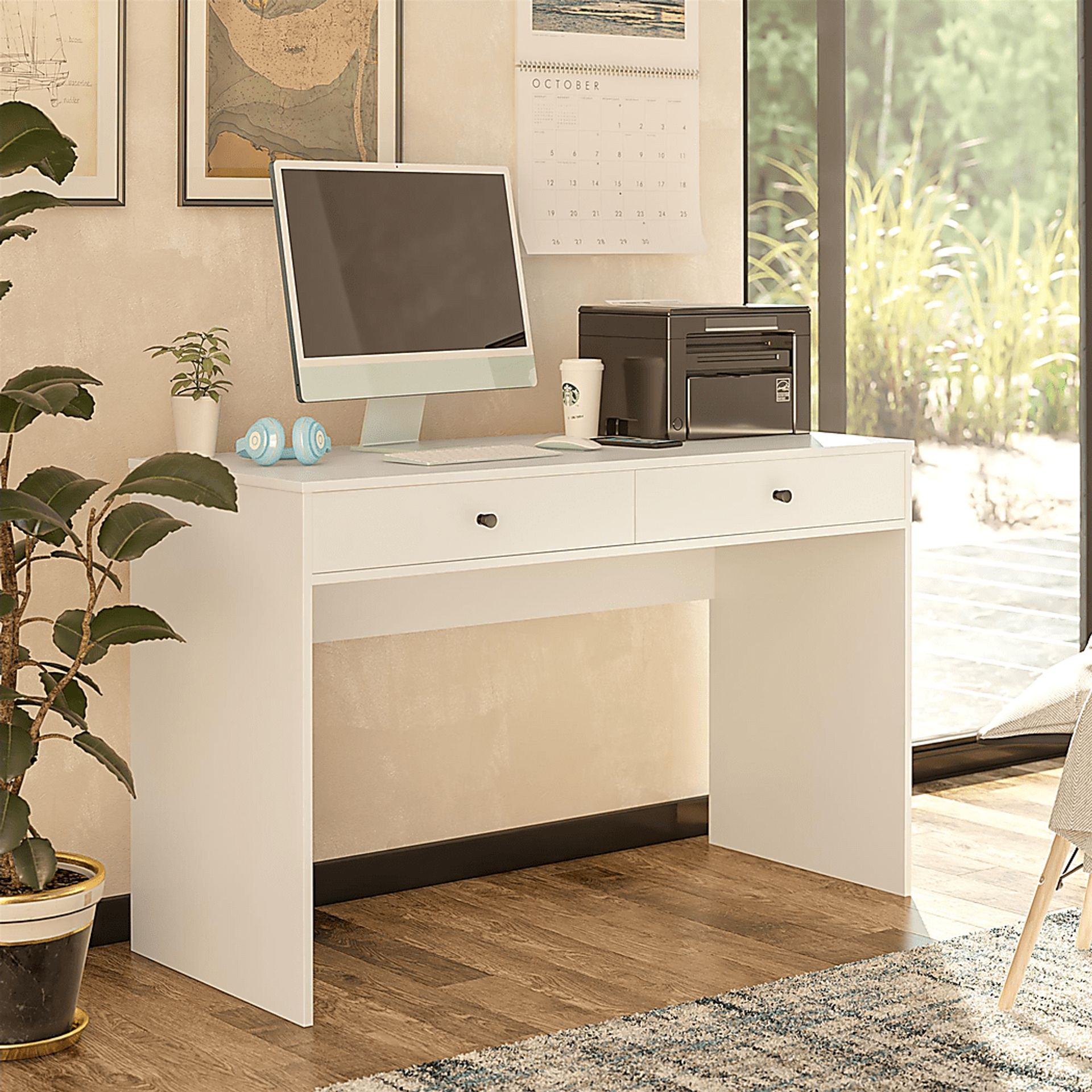Armorel White Desk - Image 4