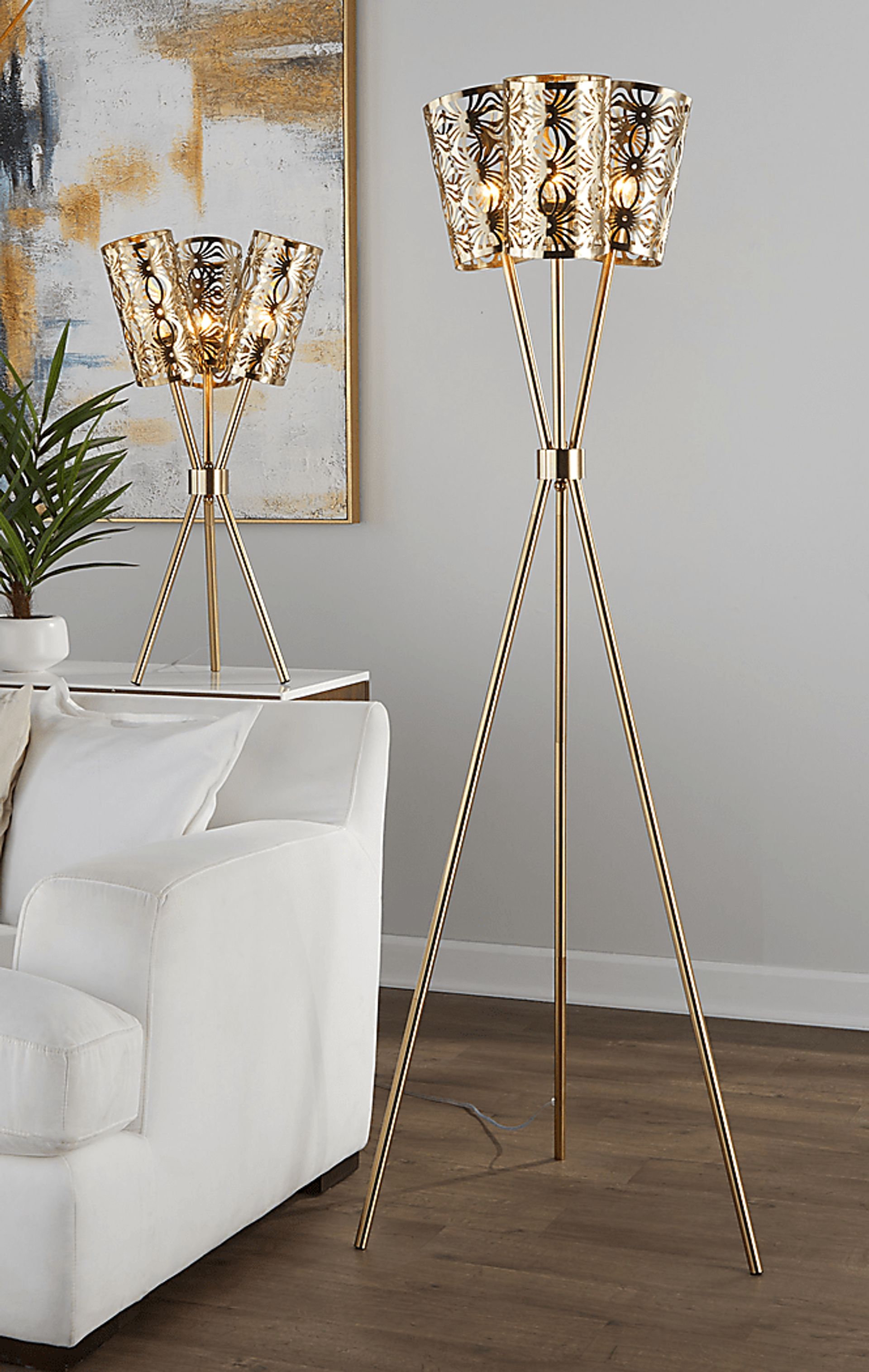 Armory Park Gold Lamp - Image 2