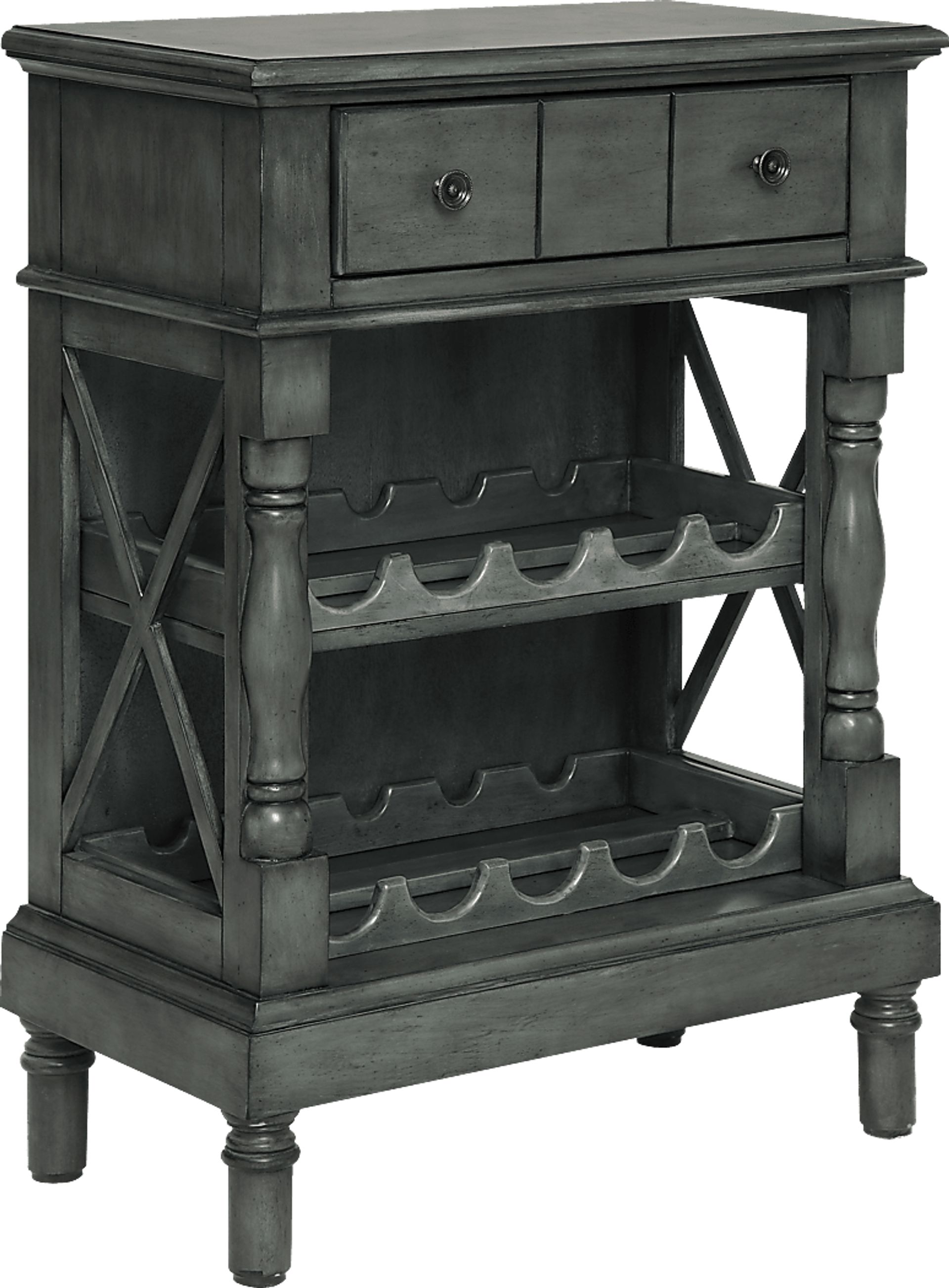 Armour Park Gray Wine Cabinet - Image 2