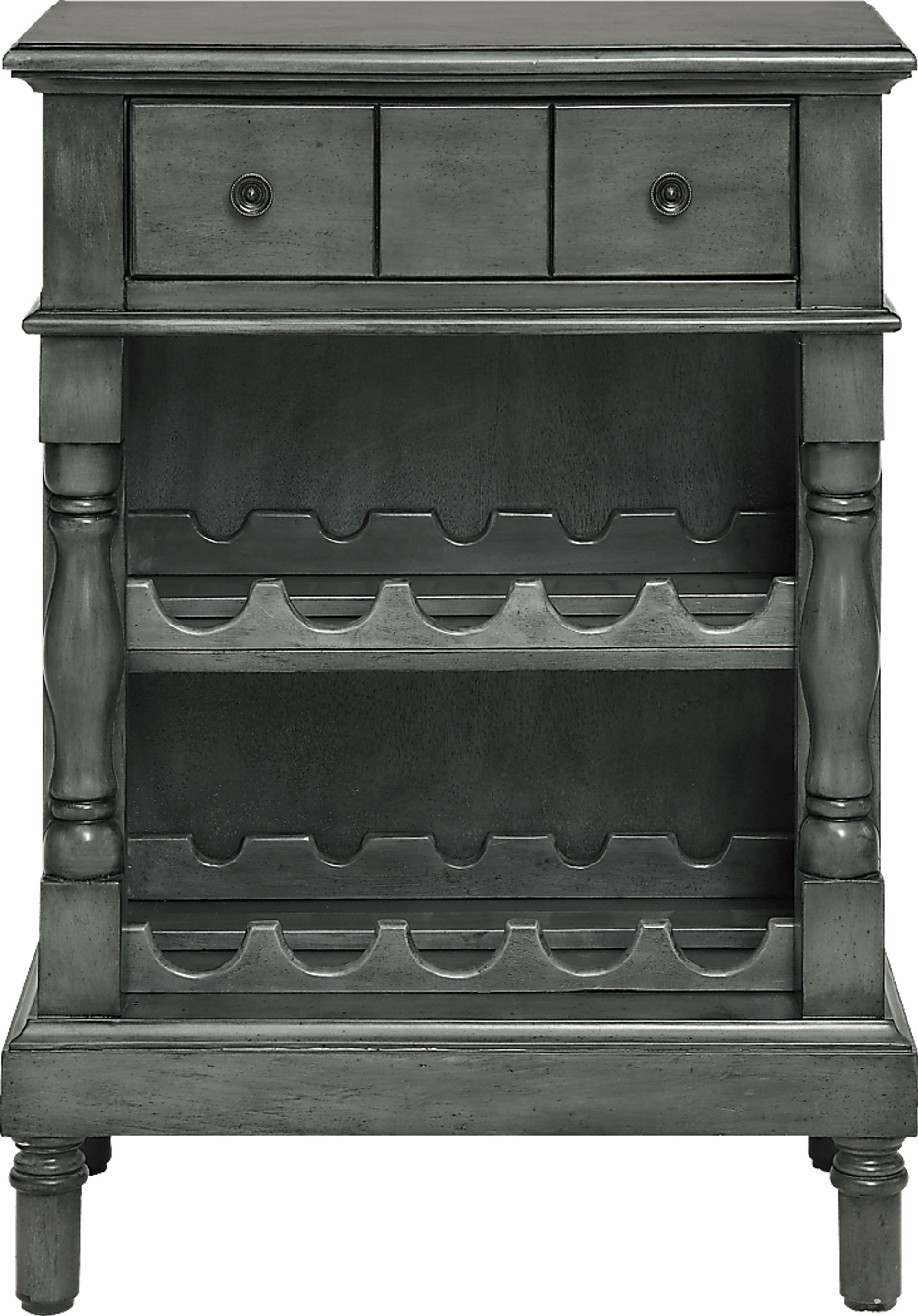 Armour Park Gray Wine Cabinet - Image 1