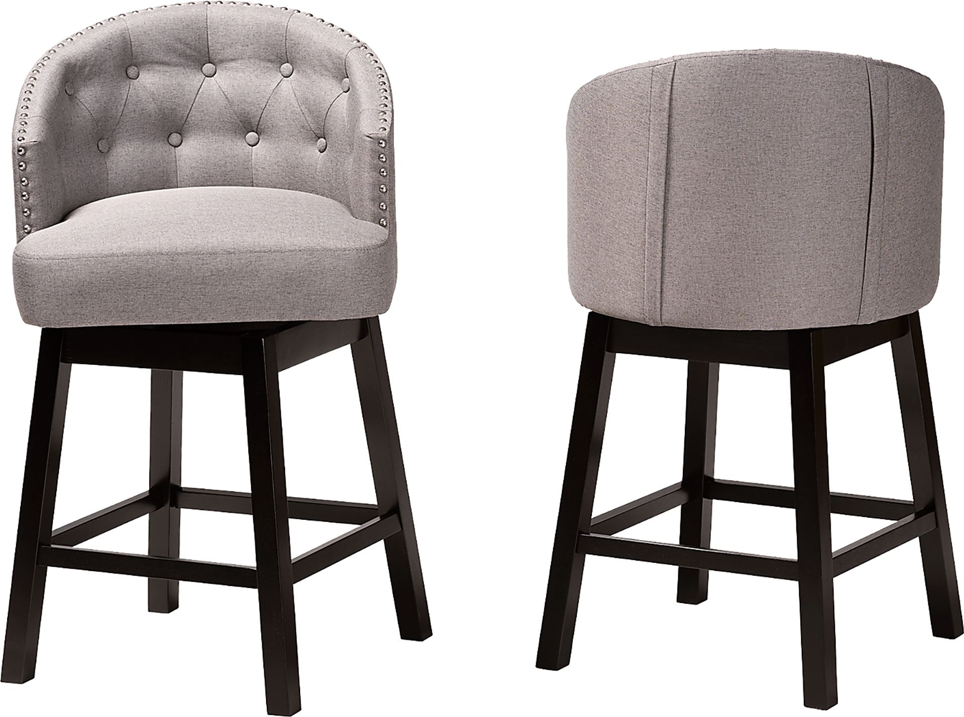 Armourdale Gray Swivel Counter Stool, Set of 2 - Image 4