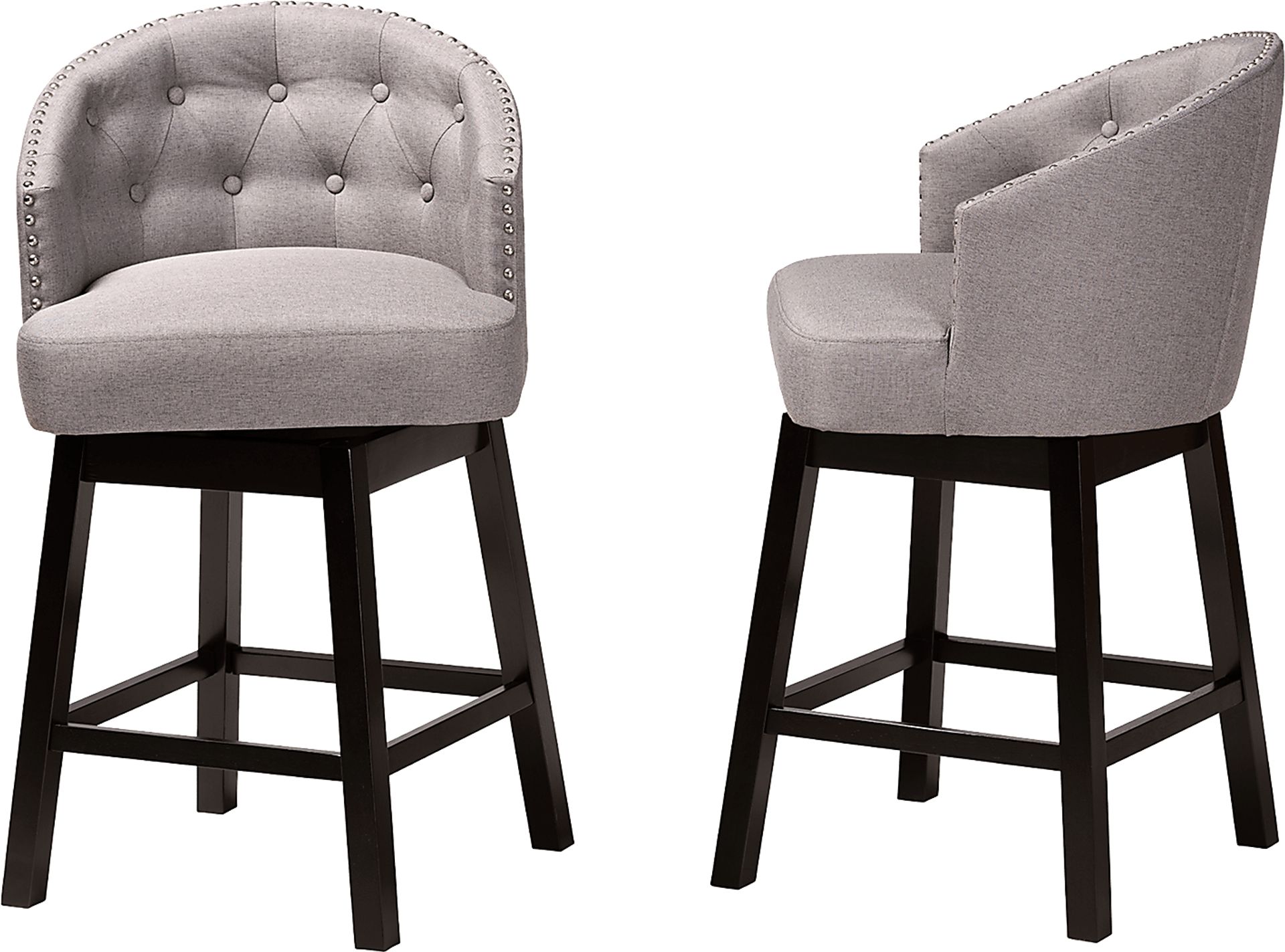 Armourdale Gray Swivel Counter Stool, Set of 2 - Image 5