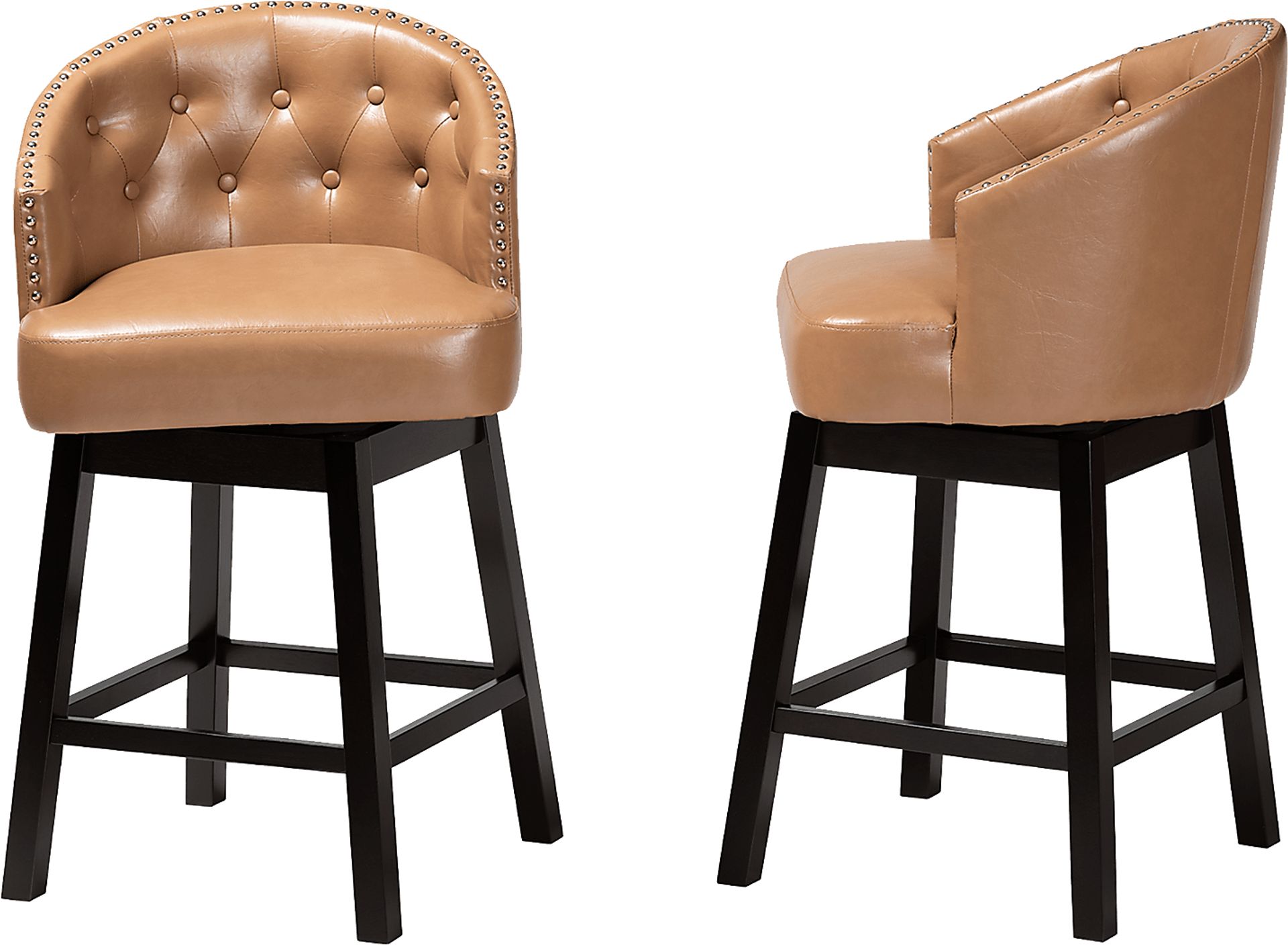 Armourdale Tan Swivel Counter Stool, Set of 2 - Image 5
