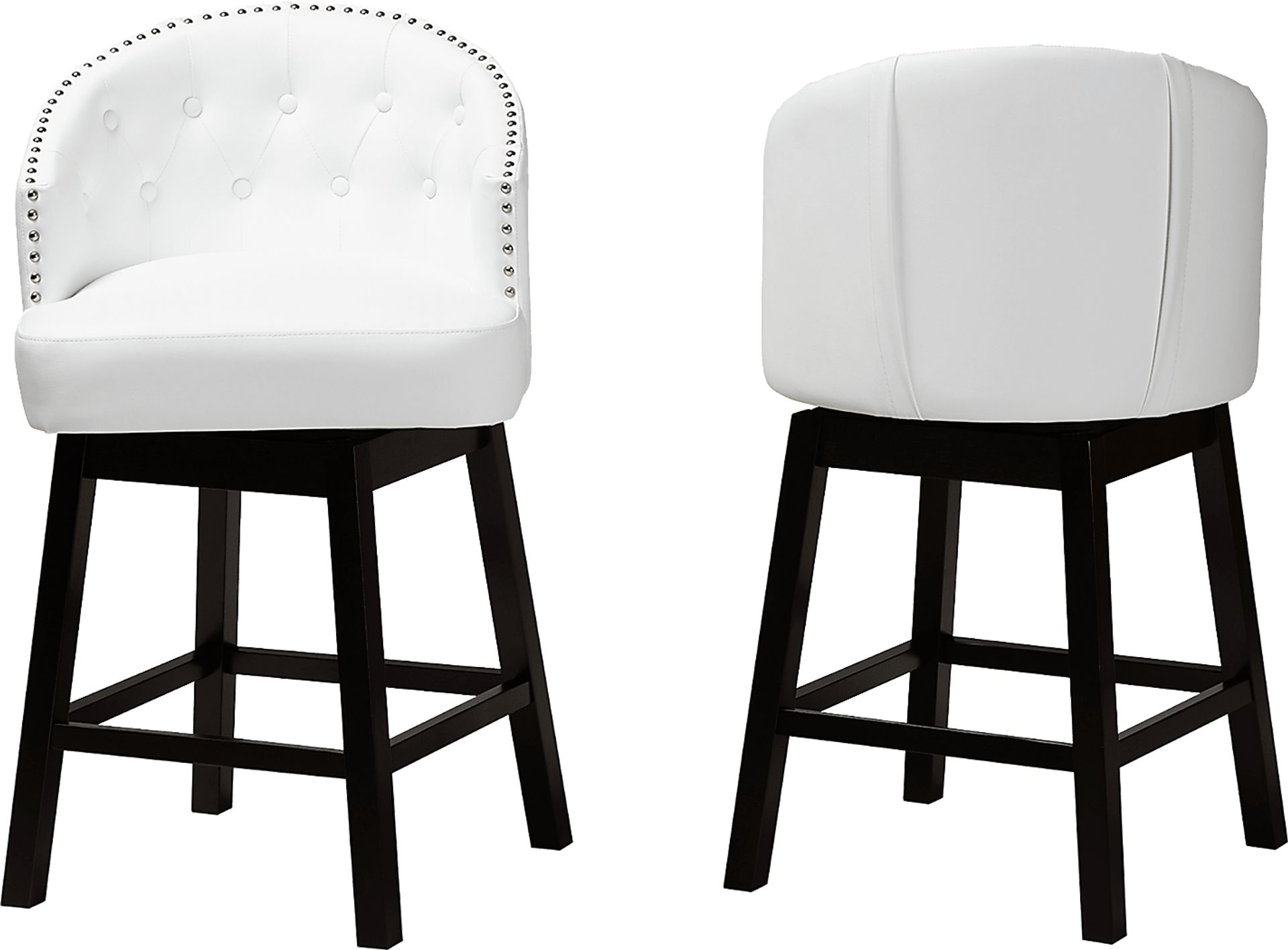 Armourdale White Swivel Counter Stool, Set of 2 - Image 4