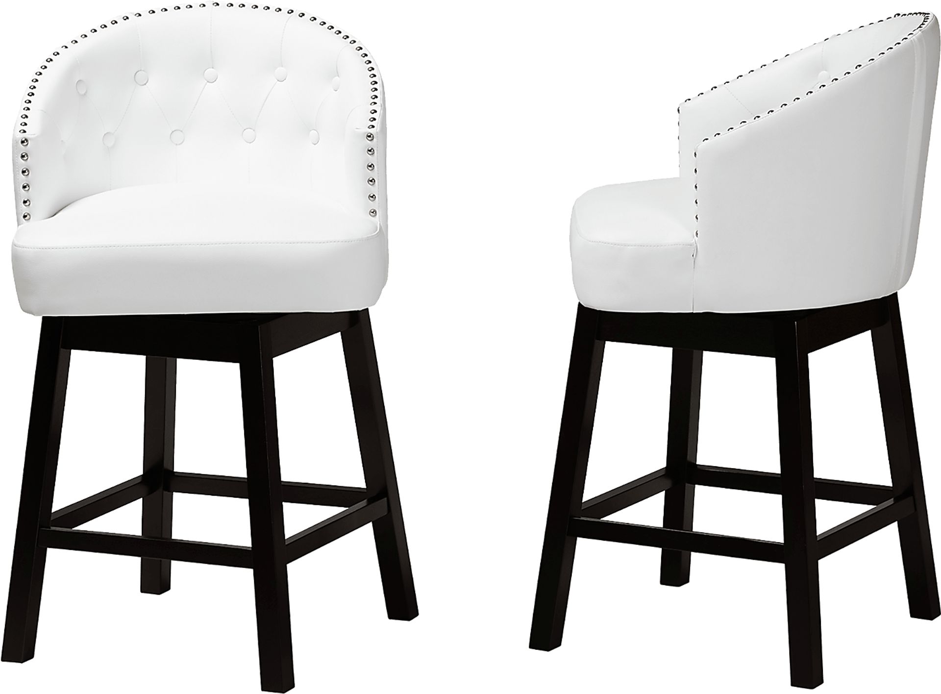 Armourdale White Swivel Counter Stool, Set of 2 - Image 5