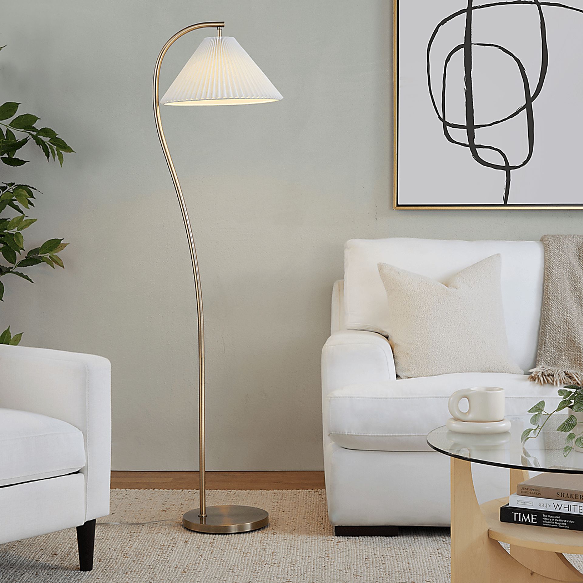 Arndt Lane Gold Floor Lamp - Image 2