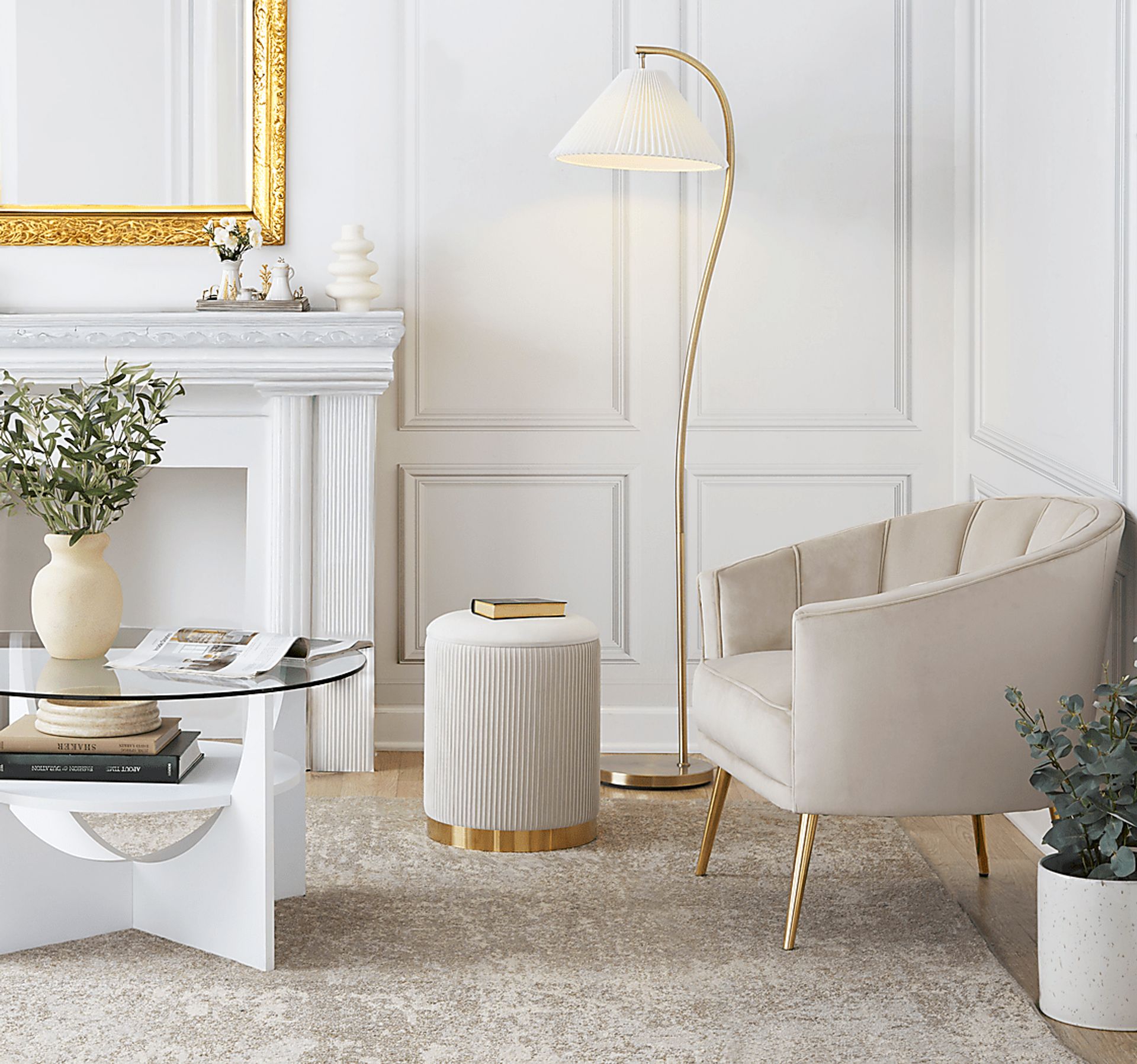 Arndt Lane Gold Floor Lamp - Image 4