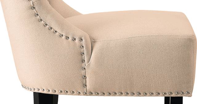 Arni Beige Accent Chair - Thumbnail - Image 2