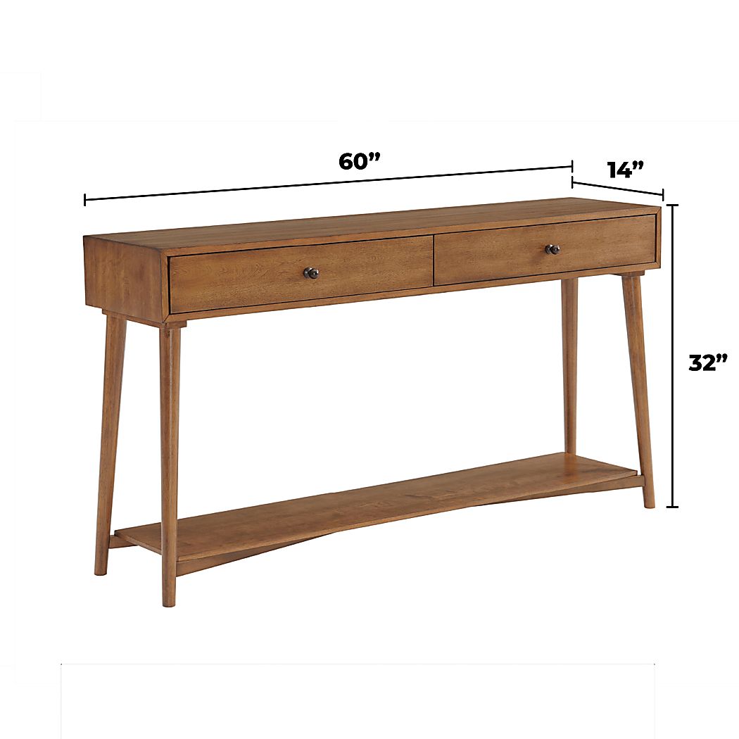 Arniel Brown Sofa Table - Thumbnail 4