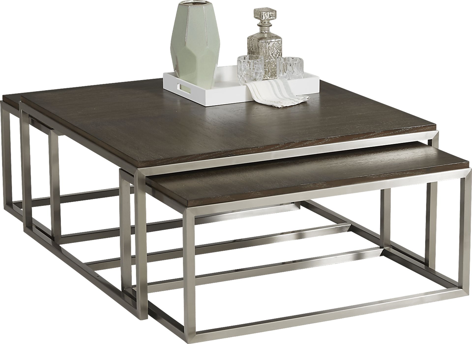 Arniston Tobacco 3 Pc Nesting Cocktail Table - Image 2