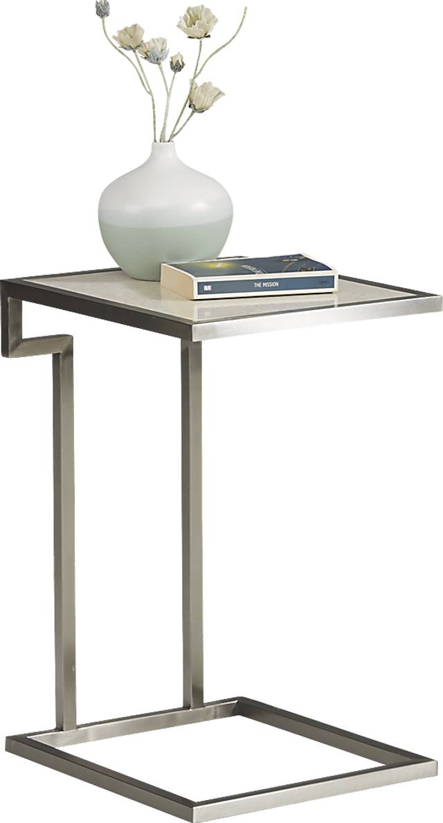Arniston White Chairside Table - Thumbnail - Image 2