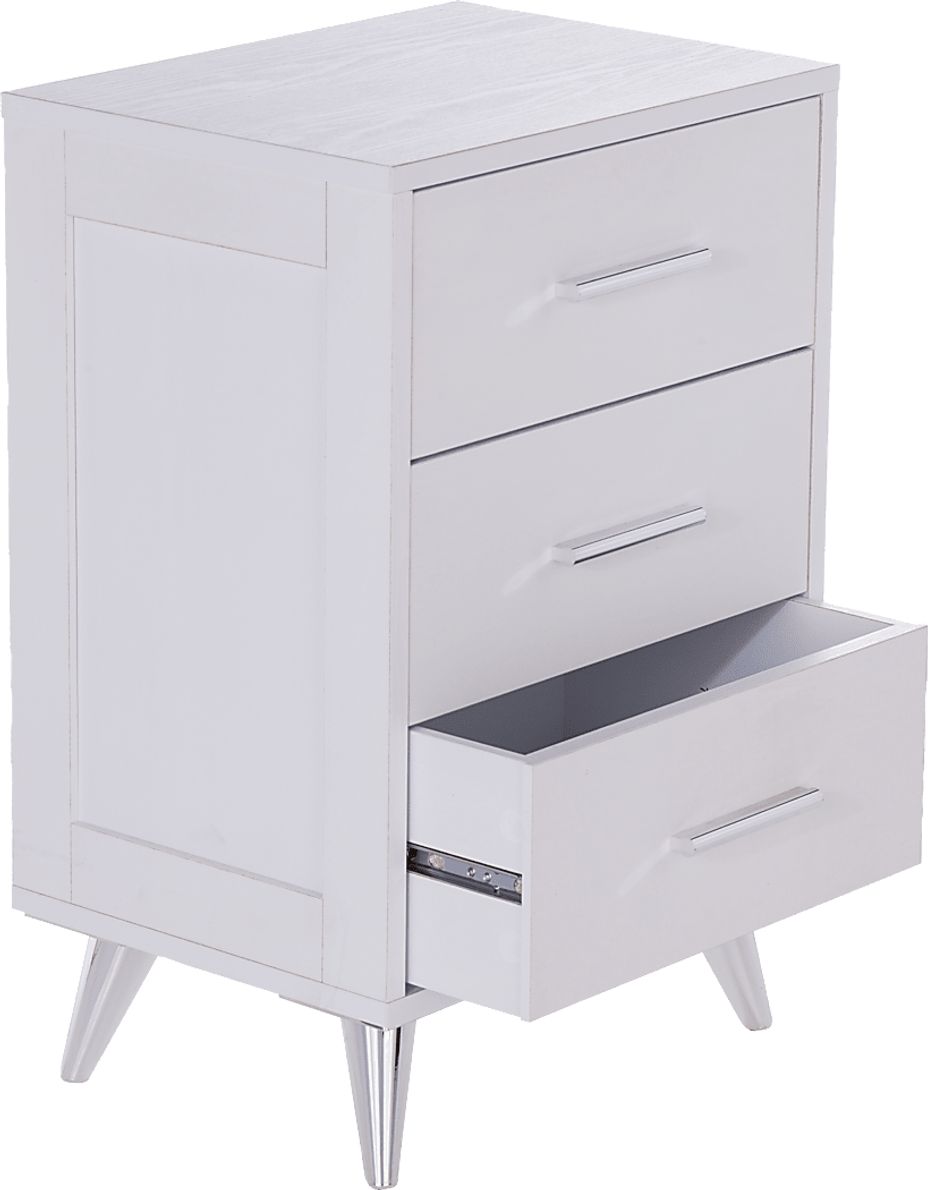 Arnoldell White Nightstand