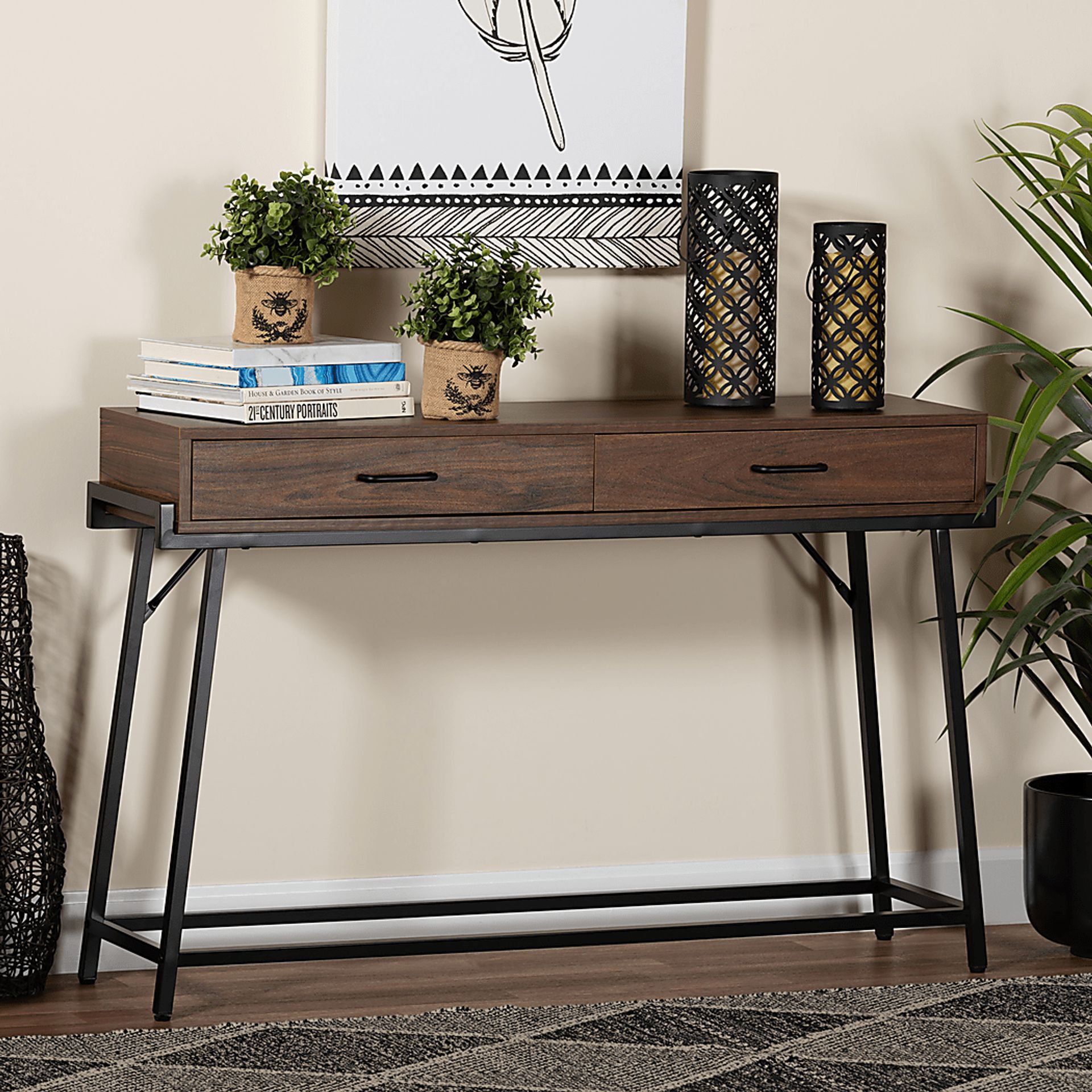 Aronca Brown Sofa Table - Image 2