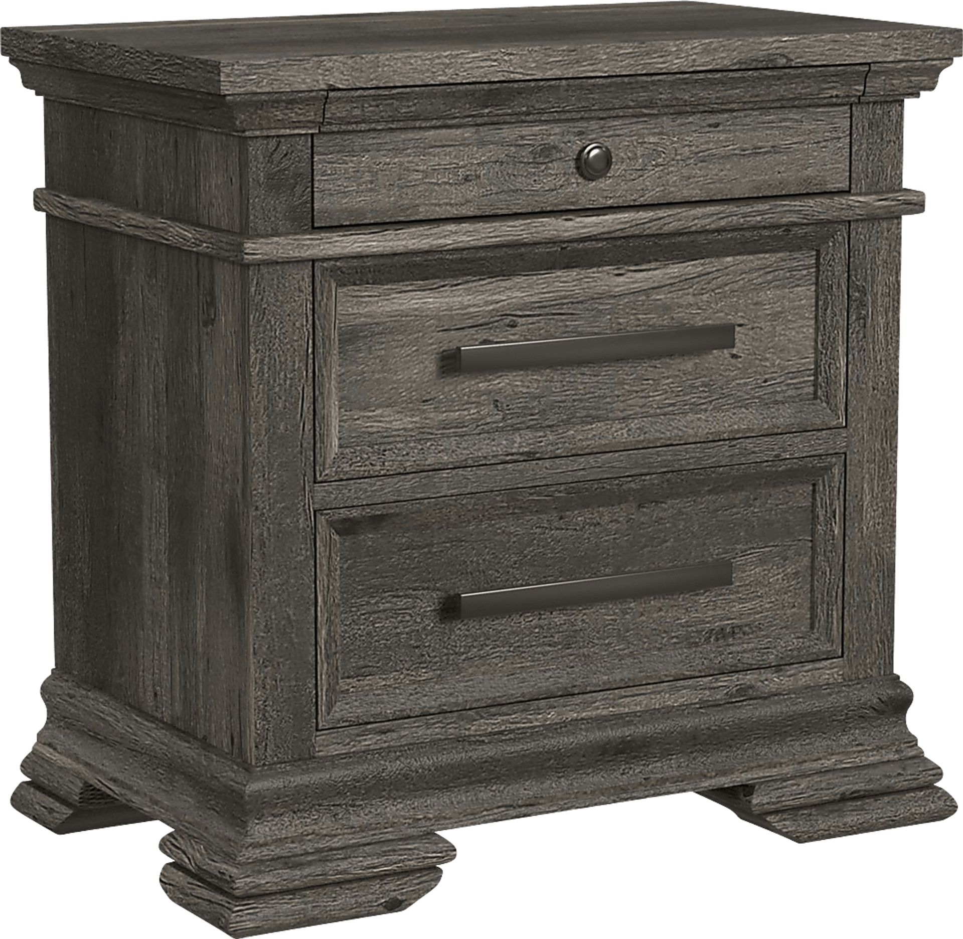 Aroyan Gray Nightstand - Image 1