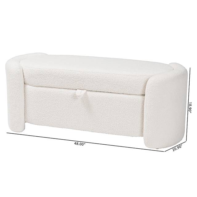 Arpieka Ivory Storage Bench - Thumbnail - Image 11