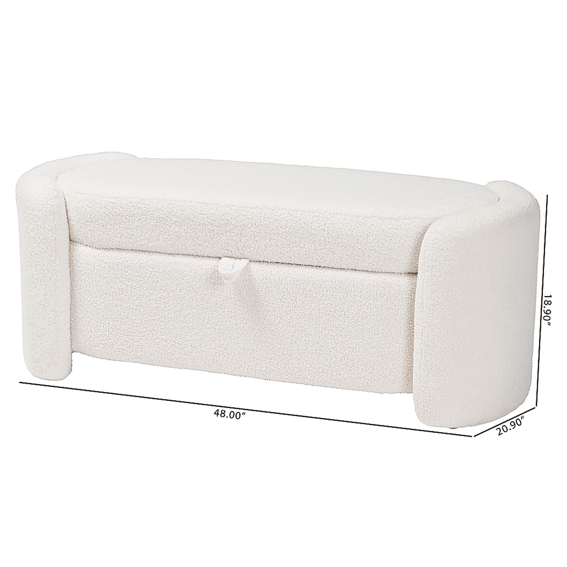 Arpieka Ivory Storage Bench - Image 11