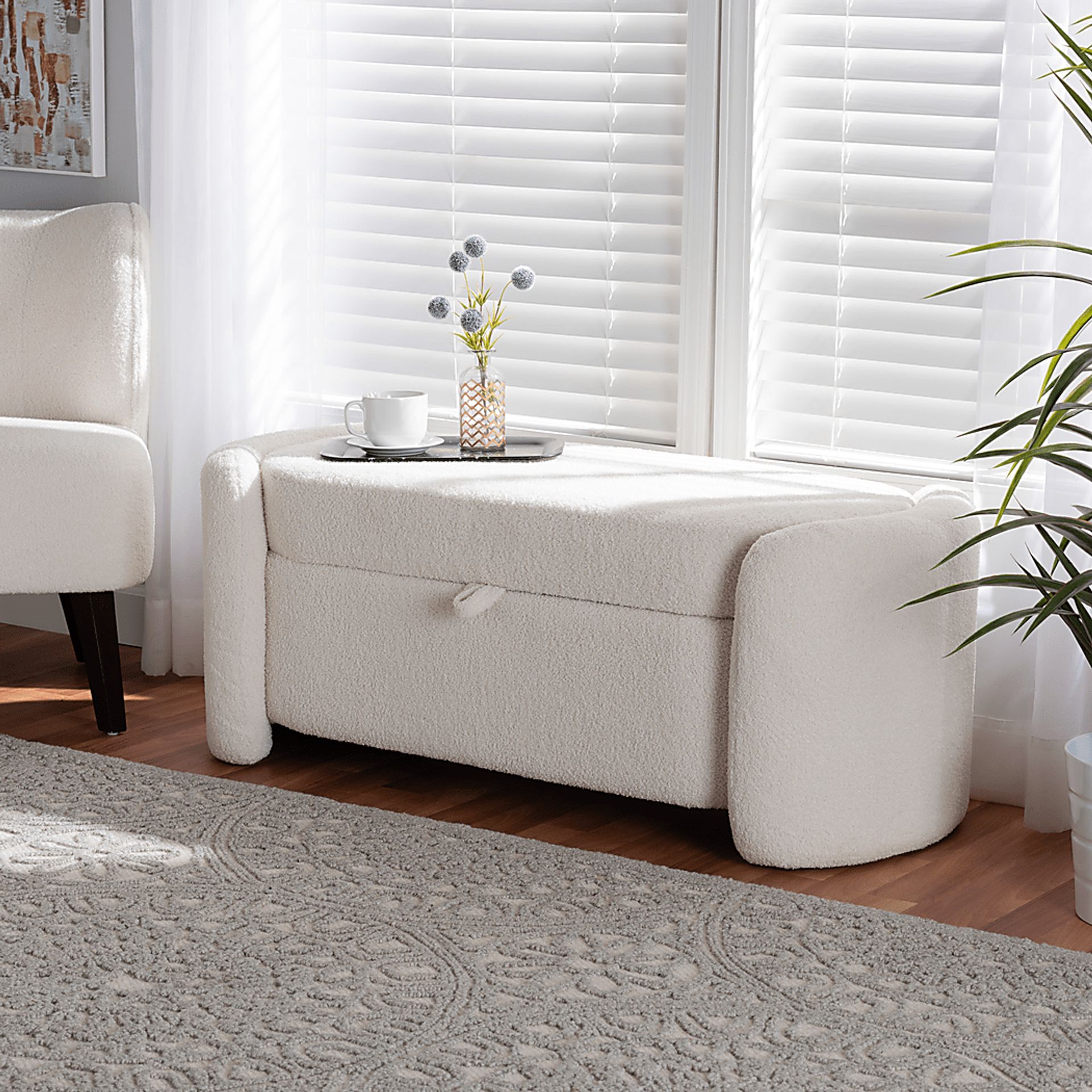 Arpieka Ivory Storage Bench - Image 2
