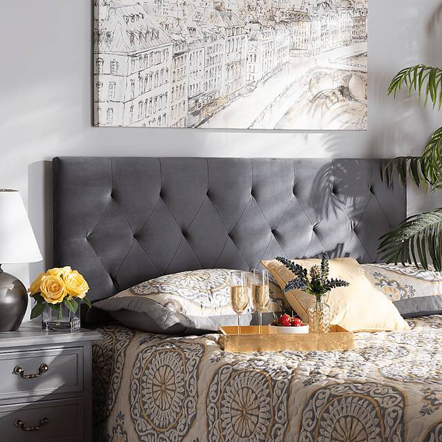 Arpino Gray Full Upholstered Headboard - Thumbnail - Image 2
