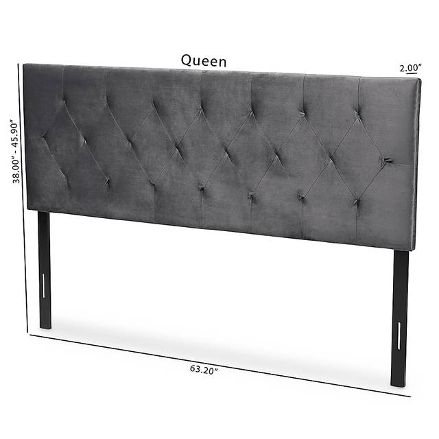 Arpino Gray Queen Upholstered Headboard - Thumbnail - Image 5