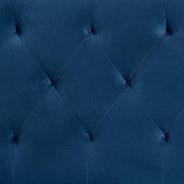 Arpino Navy Blue King Upholstered Headboard - Thumbnail - Image 4