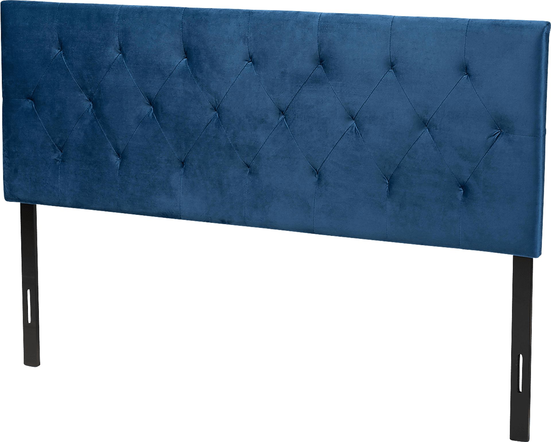 Arpino Navy Blue King Upholstered Headboard - Image 1