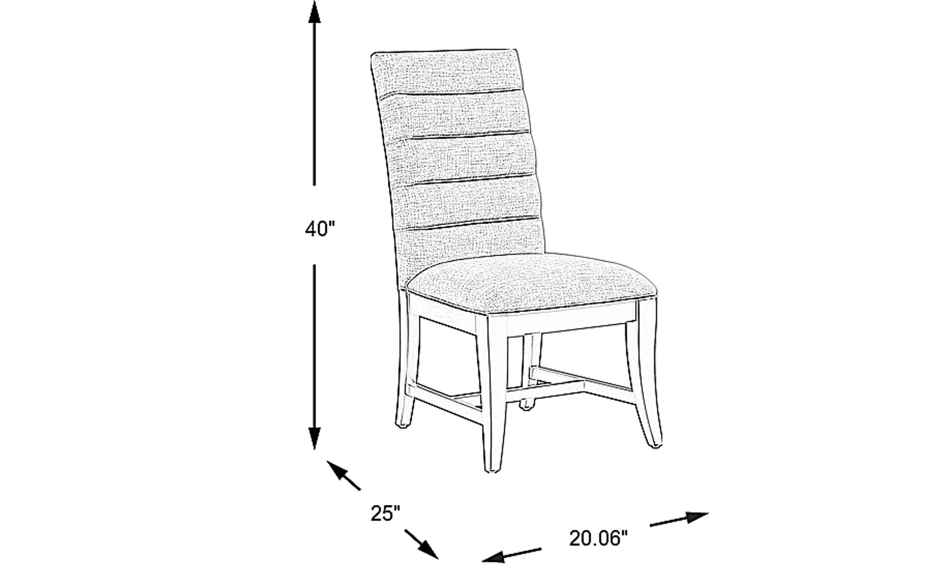 Dimension Image. Please refer to the Dimension Tab on this page for dimension details.