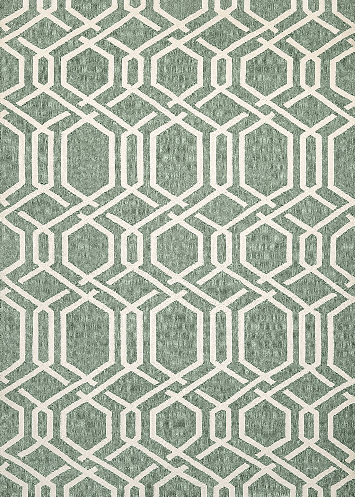 Arriatta Indoor/Outdoor Green Rug | Rooms to Go