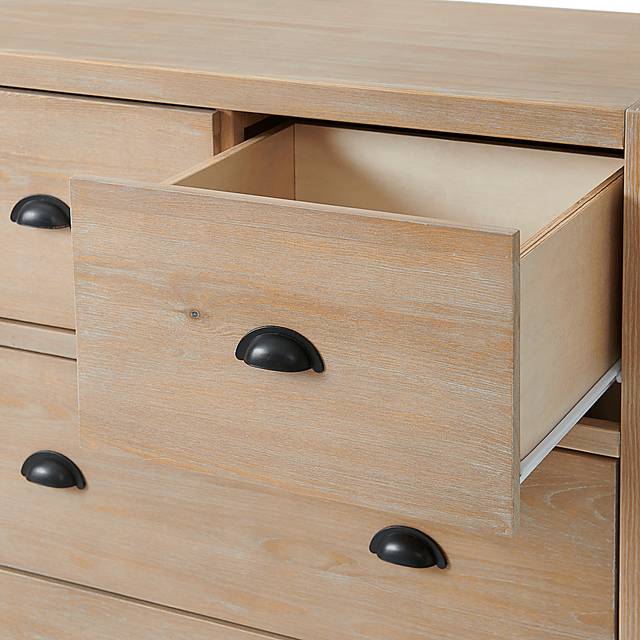 Arrieta Brown 5 Drawer Chest - Thumbnail - Image 4