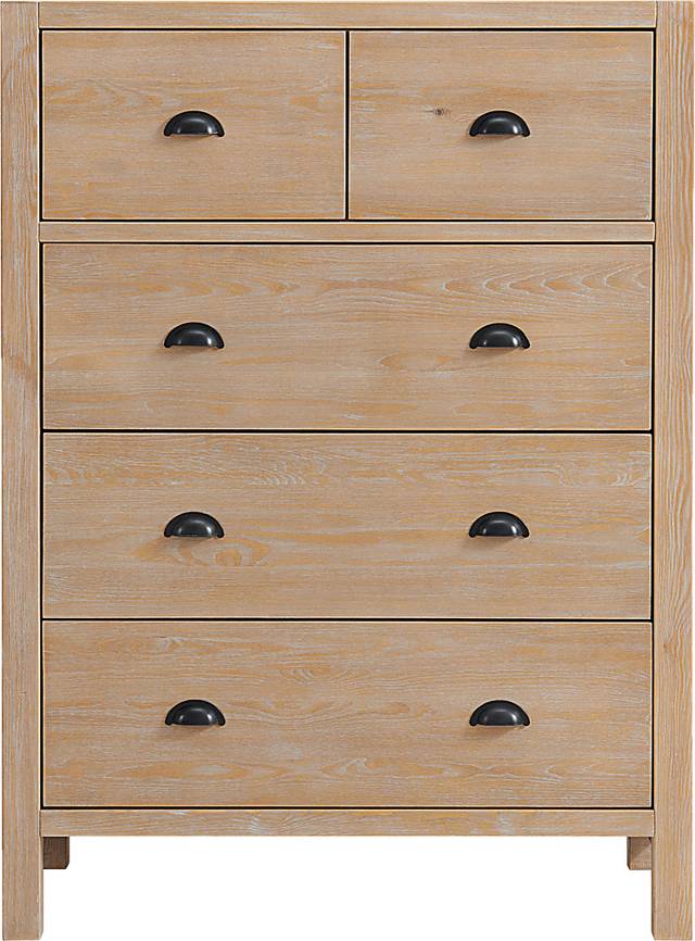 Arrieta Brown 5 Drawer Chest - Thumbnail - Image 1