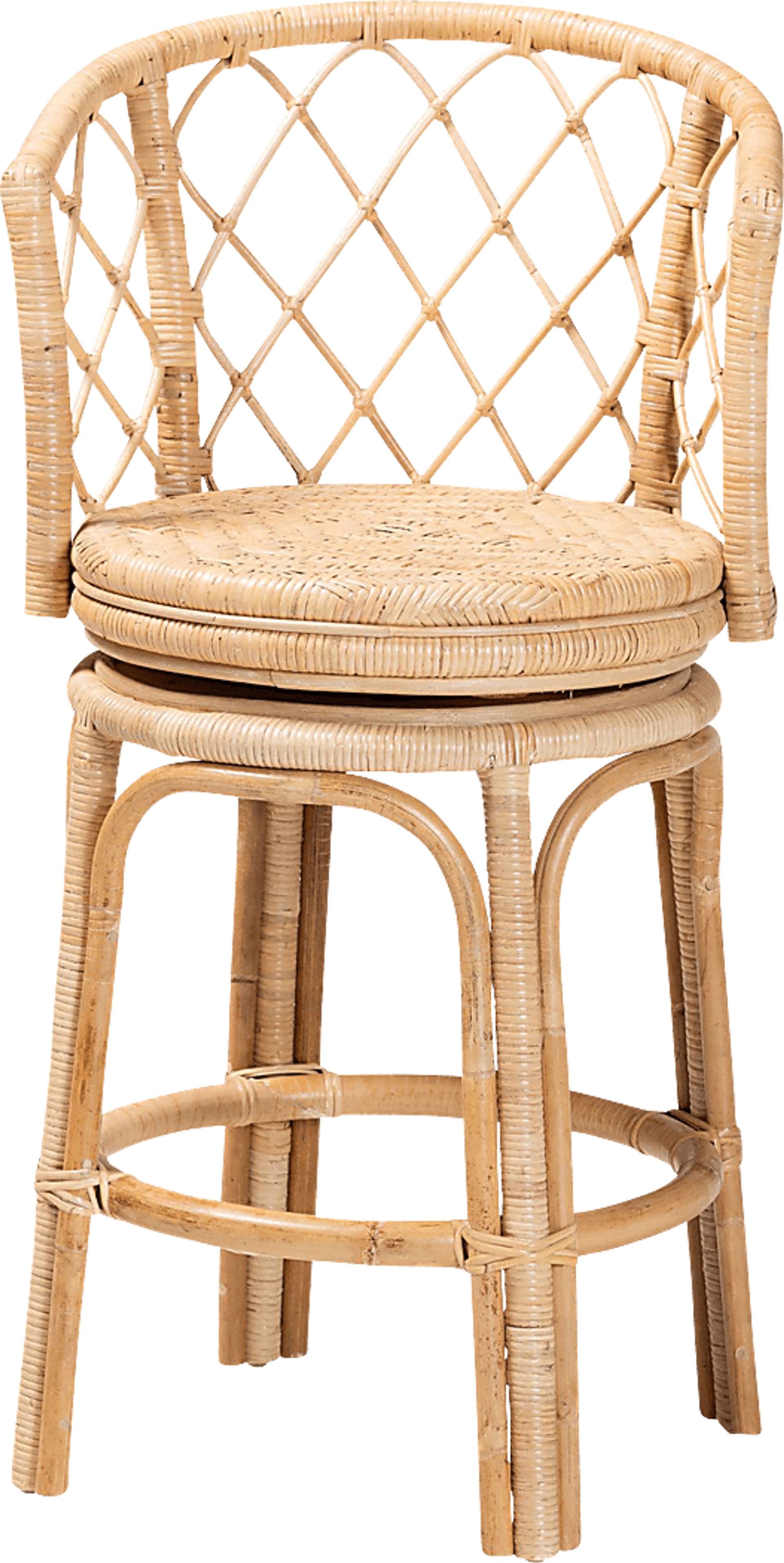 Arrigonie Natural Swivel Counter Height Stool - Image 4