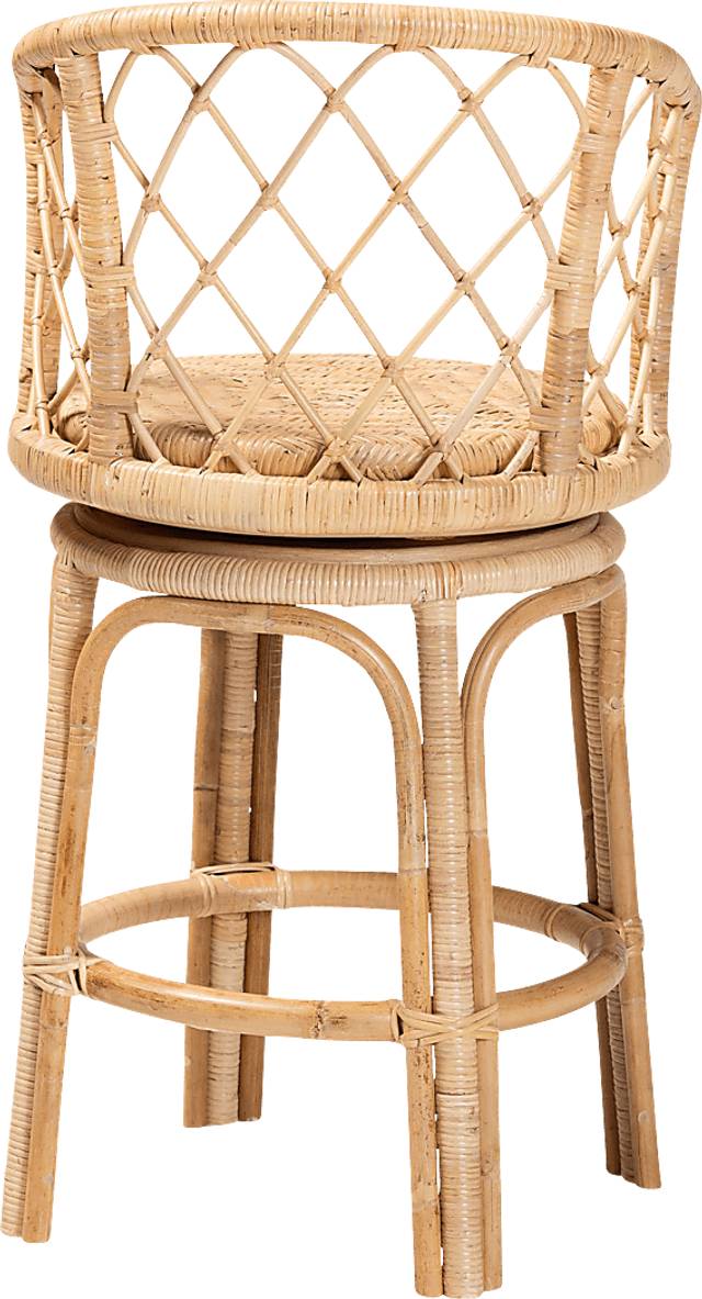 Arrigonie Natural Swivel Counter Height Stool - Thumbnail - Image 6
