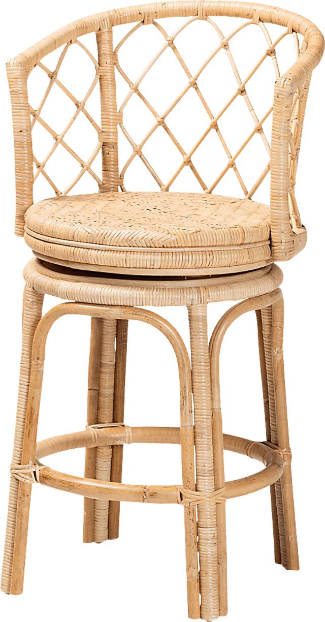 Arrigonie Natural Swivel Counter Height Stool - Thumbnail - Image 1