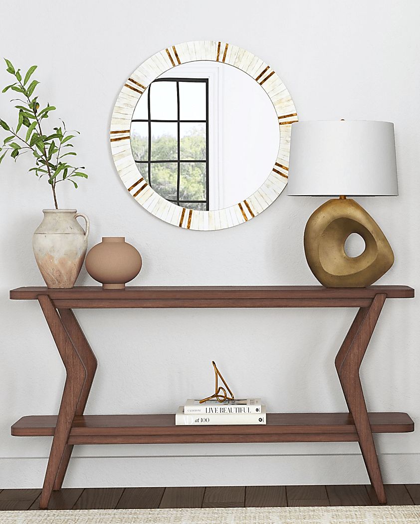 Arronda Brown Console Table - Thumbnail 2