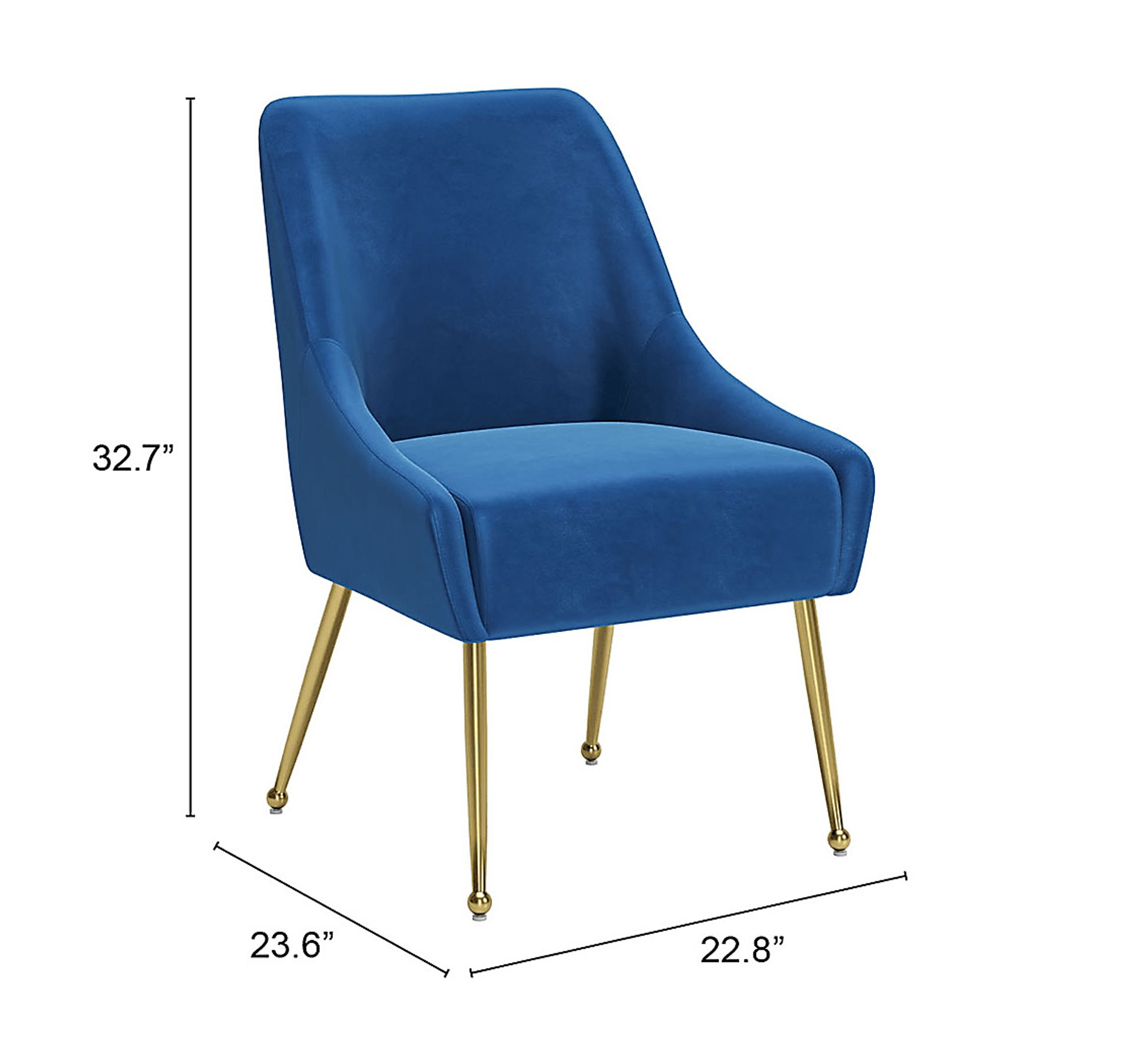 Arroya Blue Side Chair - Image 10